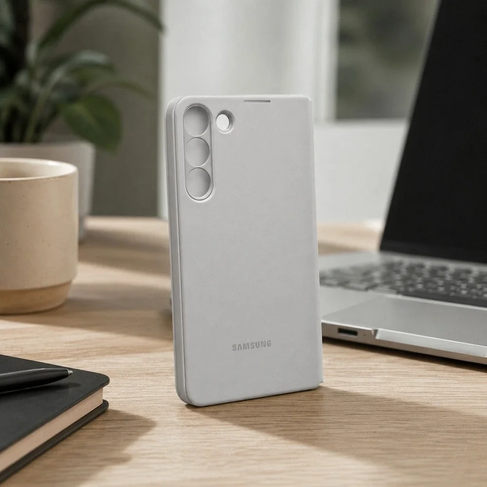 Samsung Galaxy S21+ 5G S-View Flip Cover Case Gray‎ Official EF-ZG996